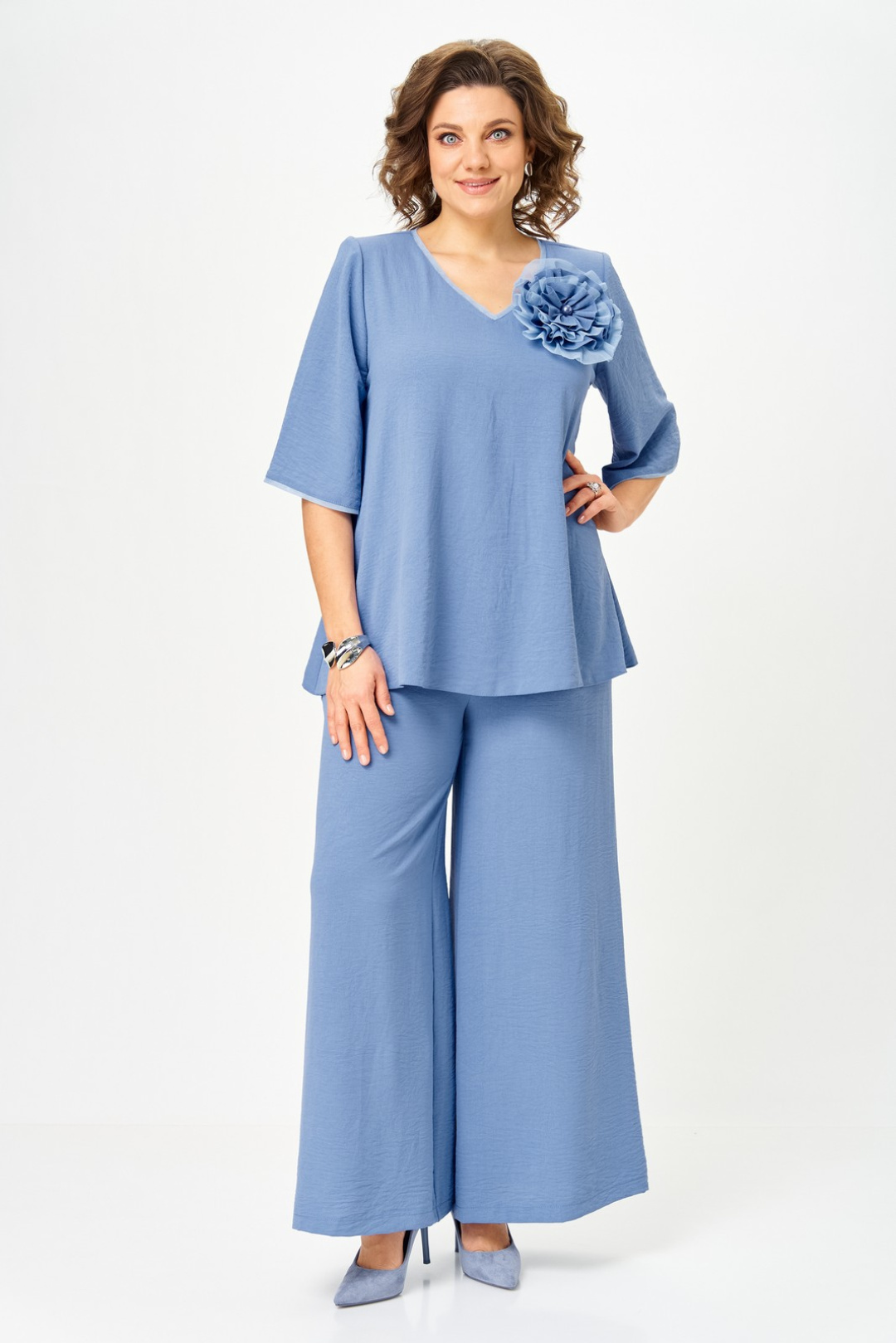 Костюм Светлана-Стиль 1933 индиго - фото 3