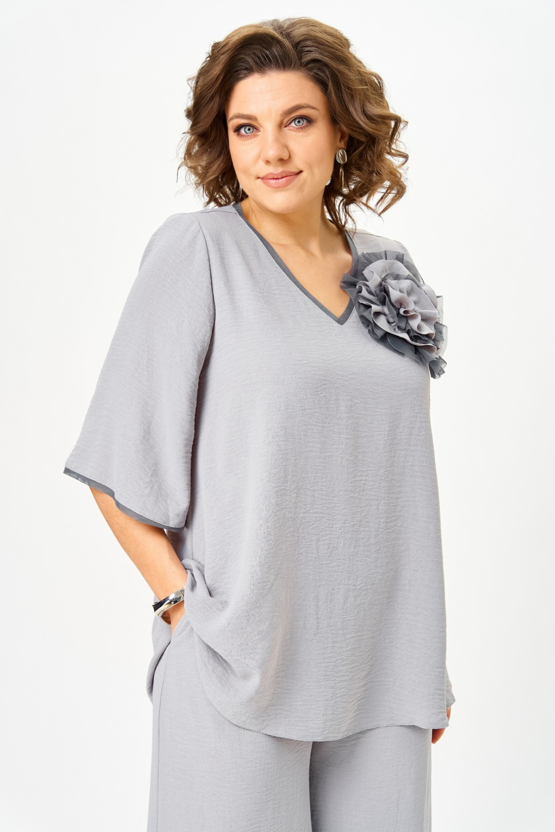 Костюм Светлана-Стиль 1933 серый - фото 4