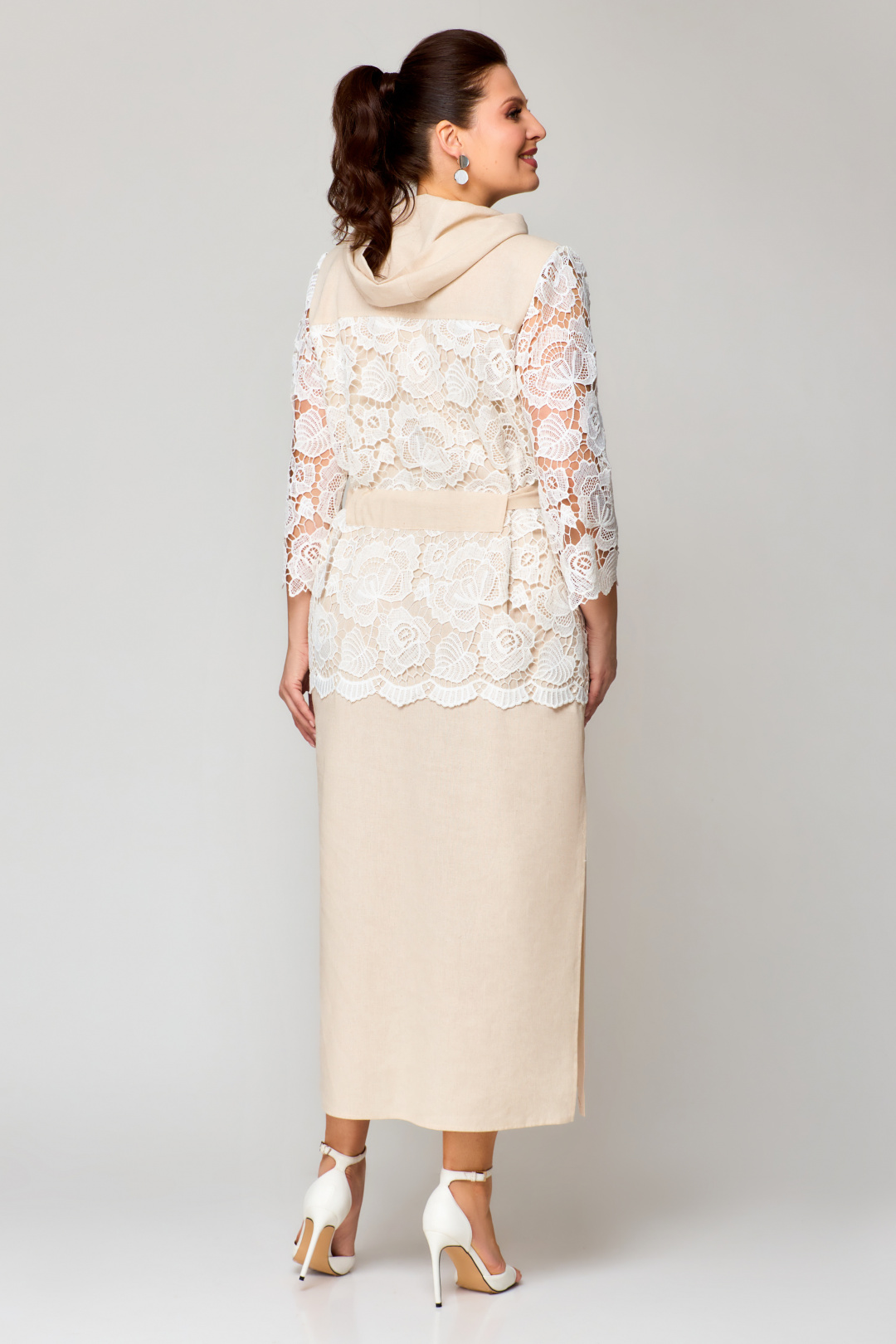 Платье Светлана-Стиль 1936 бежевый - фото 2