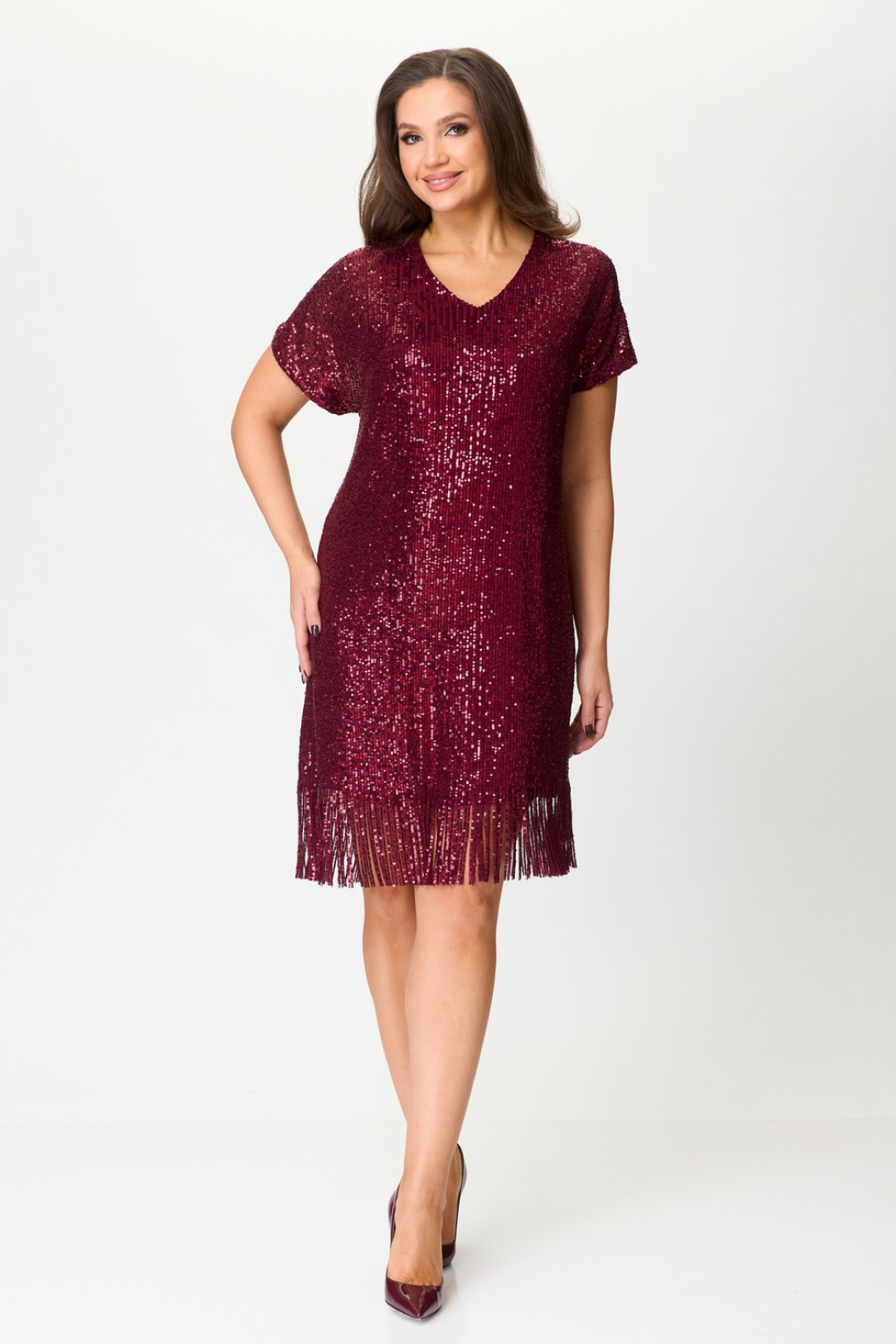 Платье Светлана-Стиль 2046 бордо - фото 3