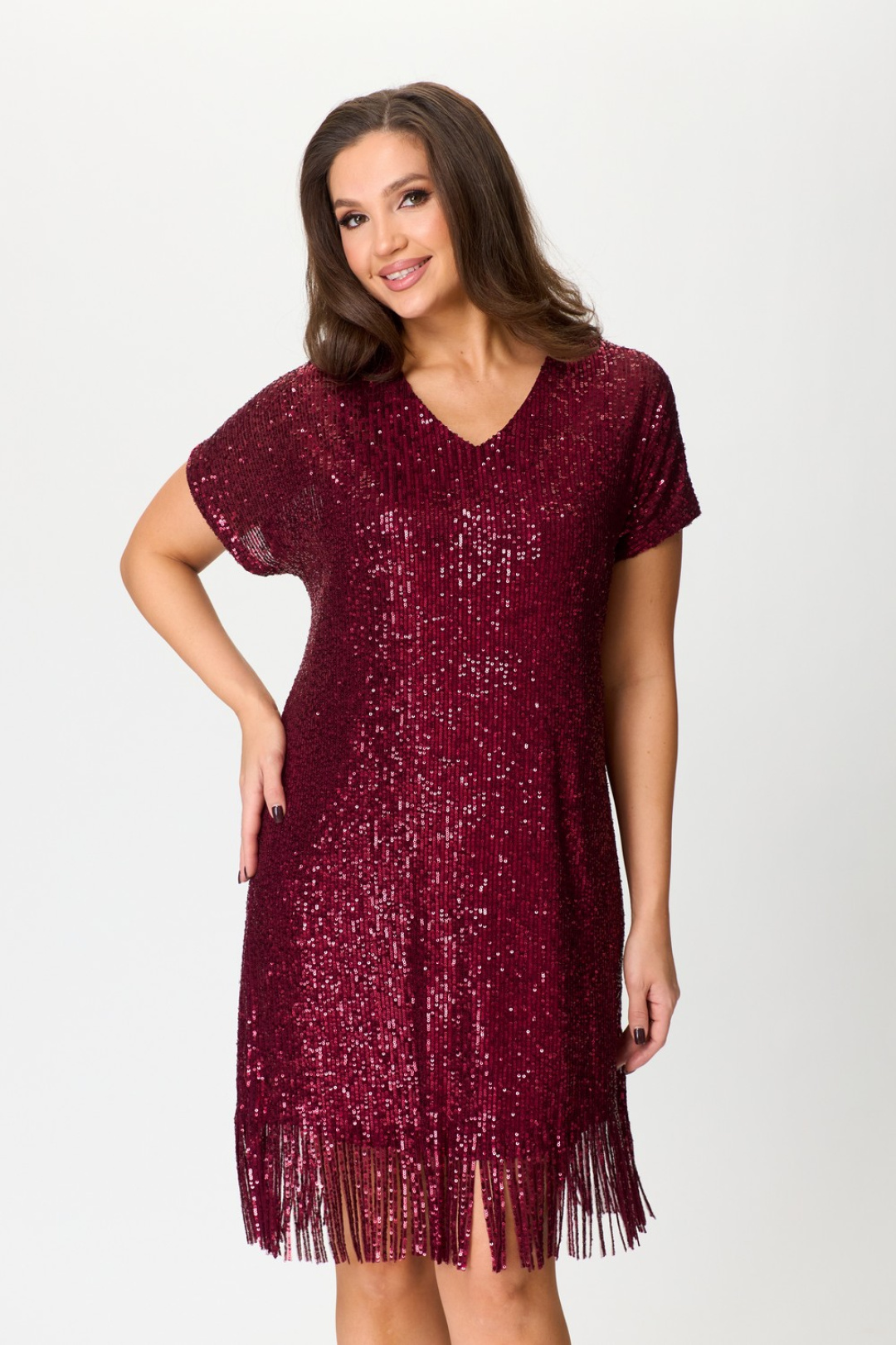 Платье Светлана-Стиль 2046 бордо - фото 4