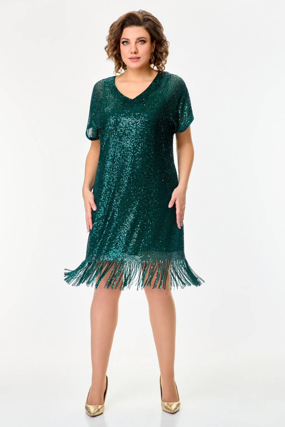 Платье Светлана-Стиль 2046 изумруд - фото 3