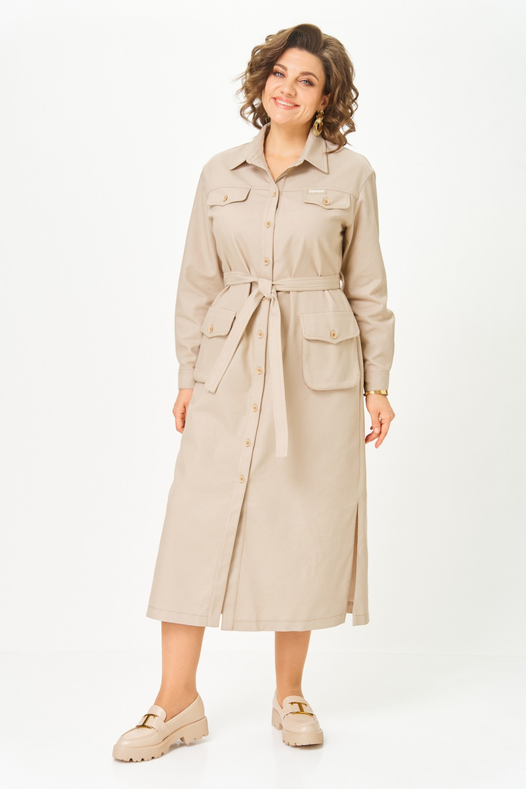 Платье Светлана-Стиль 2101 бежевый - фото 3