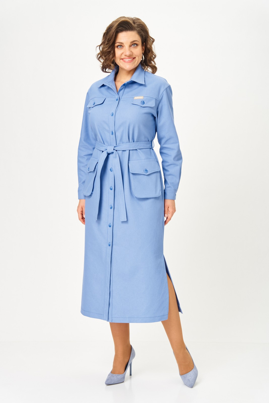 Платье Светлана-Стиль 2101 голубой - фото 3