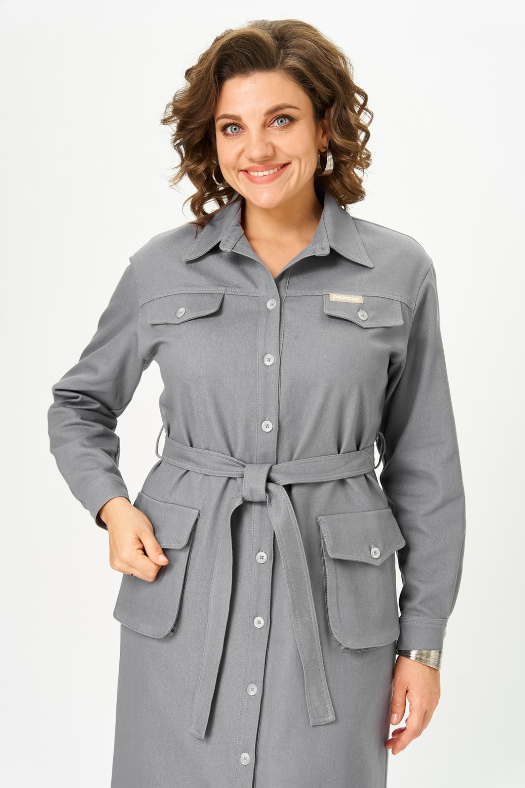 Платье Светлана-Стиль 2101 серый - фото 6