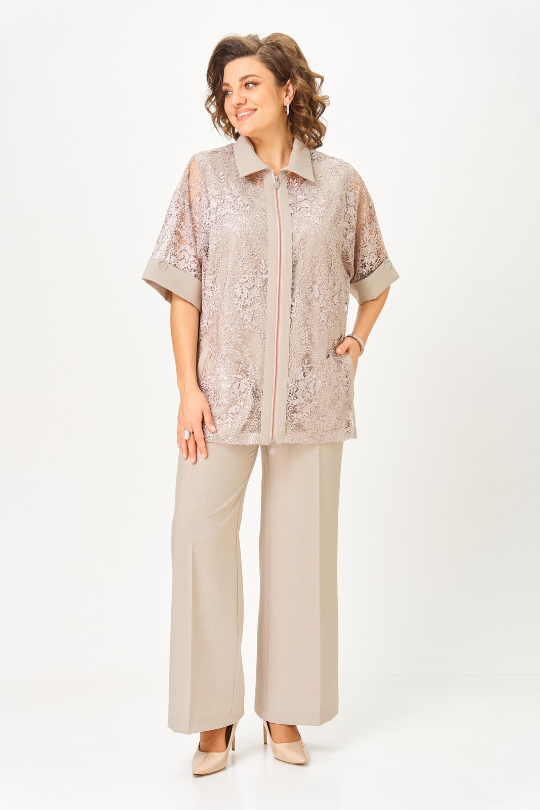Костюм Светлана-Стиль 2119 бежевый - фото 1
