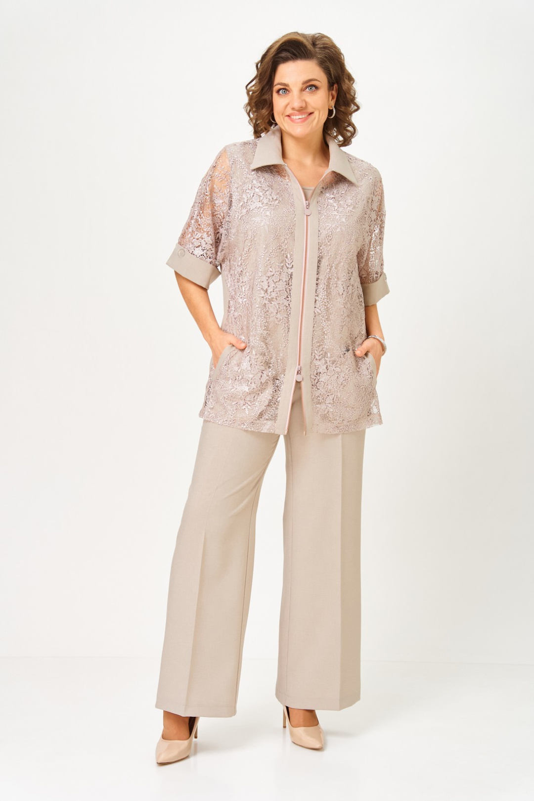 Костюм Светлана-Стиль 2119 бежевый - фото 3