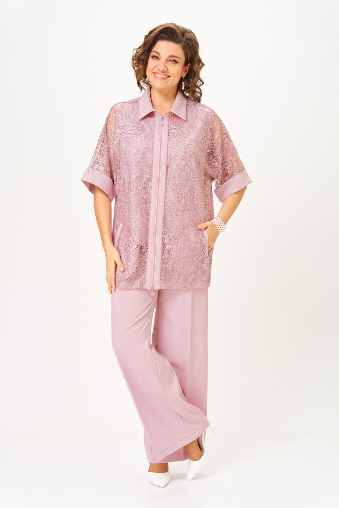 Костюм Светлана-Стиль 2119 розовый - фото 1