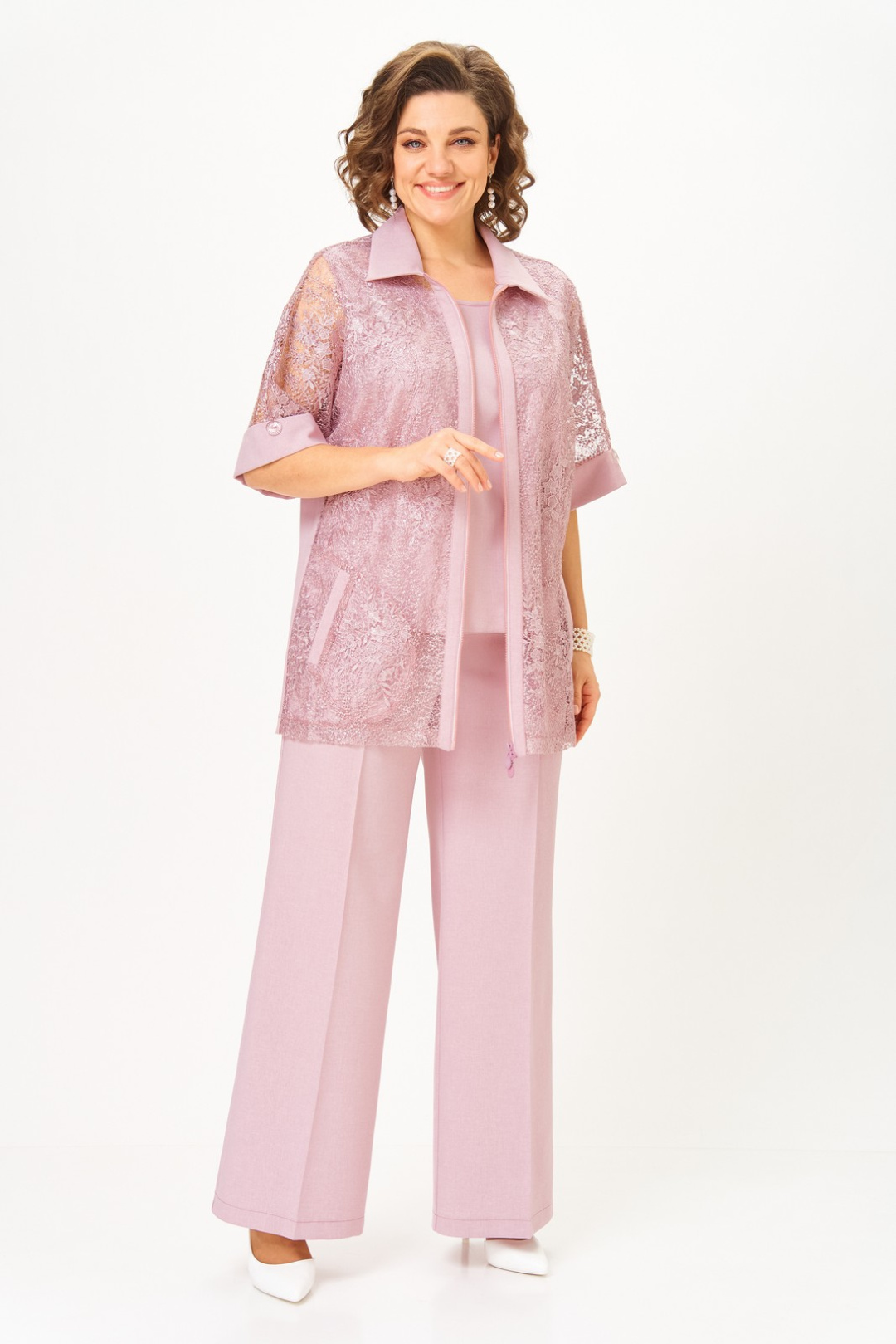 Костюм Светлана-Стиль 2119 розовый - фото 3