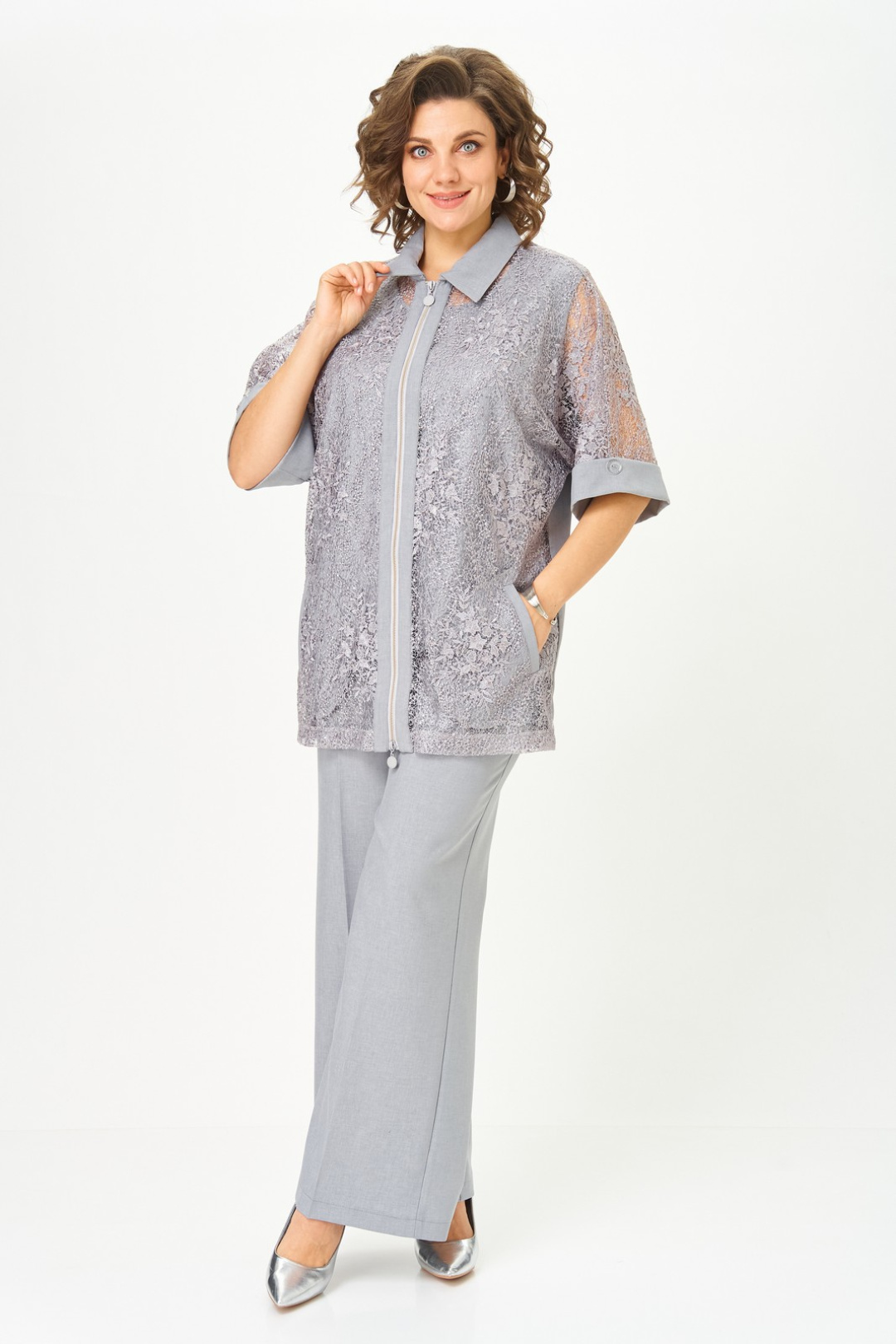 Костюм Светлана-Стиль 2119 серый - фото 1