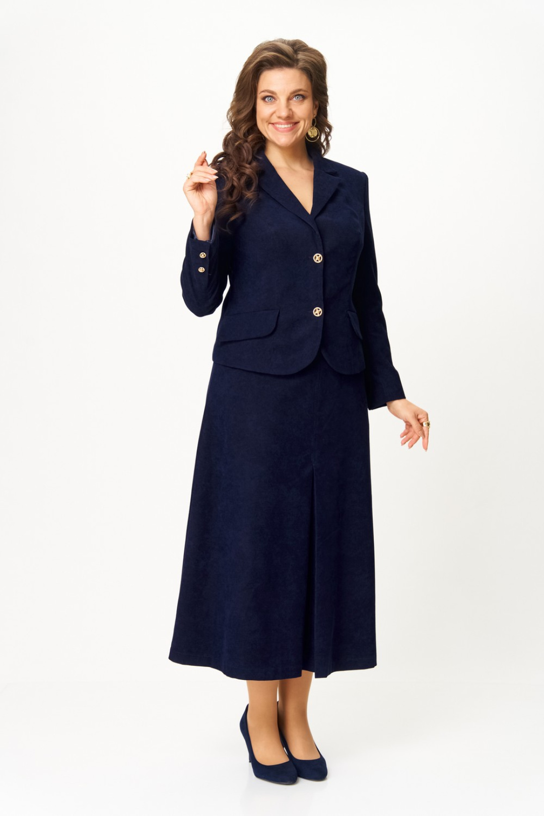 Костюм Светлана-Стиль 2140 синий - фото 1