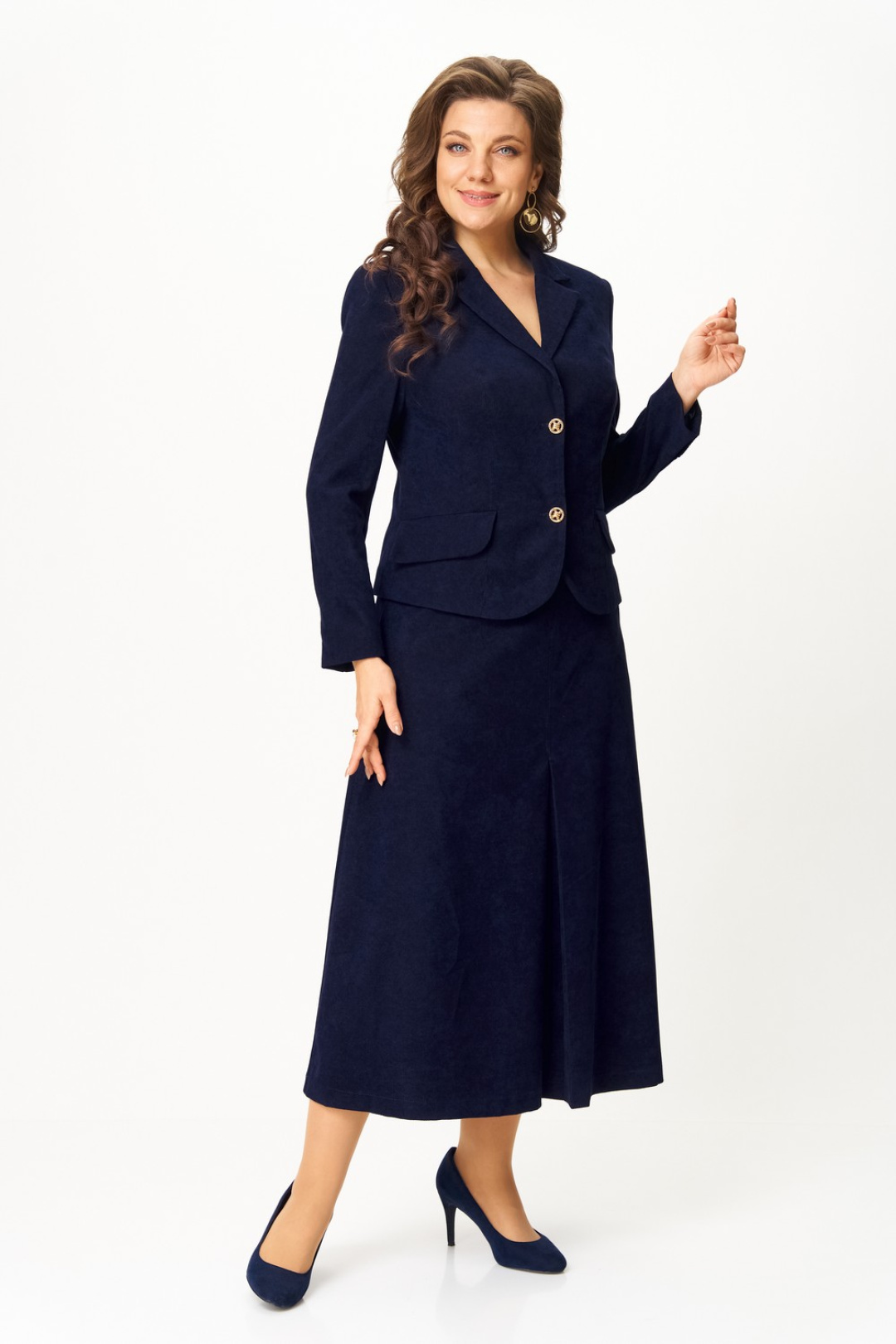 Костюм Светлана-Стиль 2140 синий - фото 4