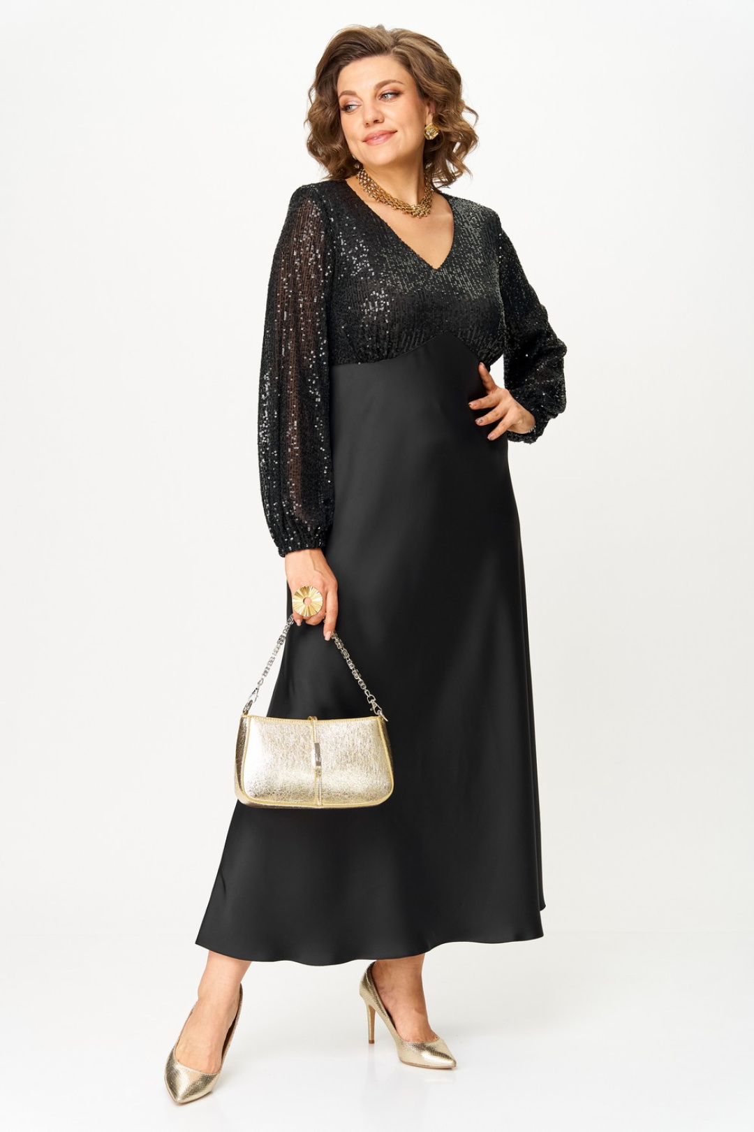 Платье Светлана-Стиль 2146 черный - фото 1