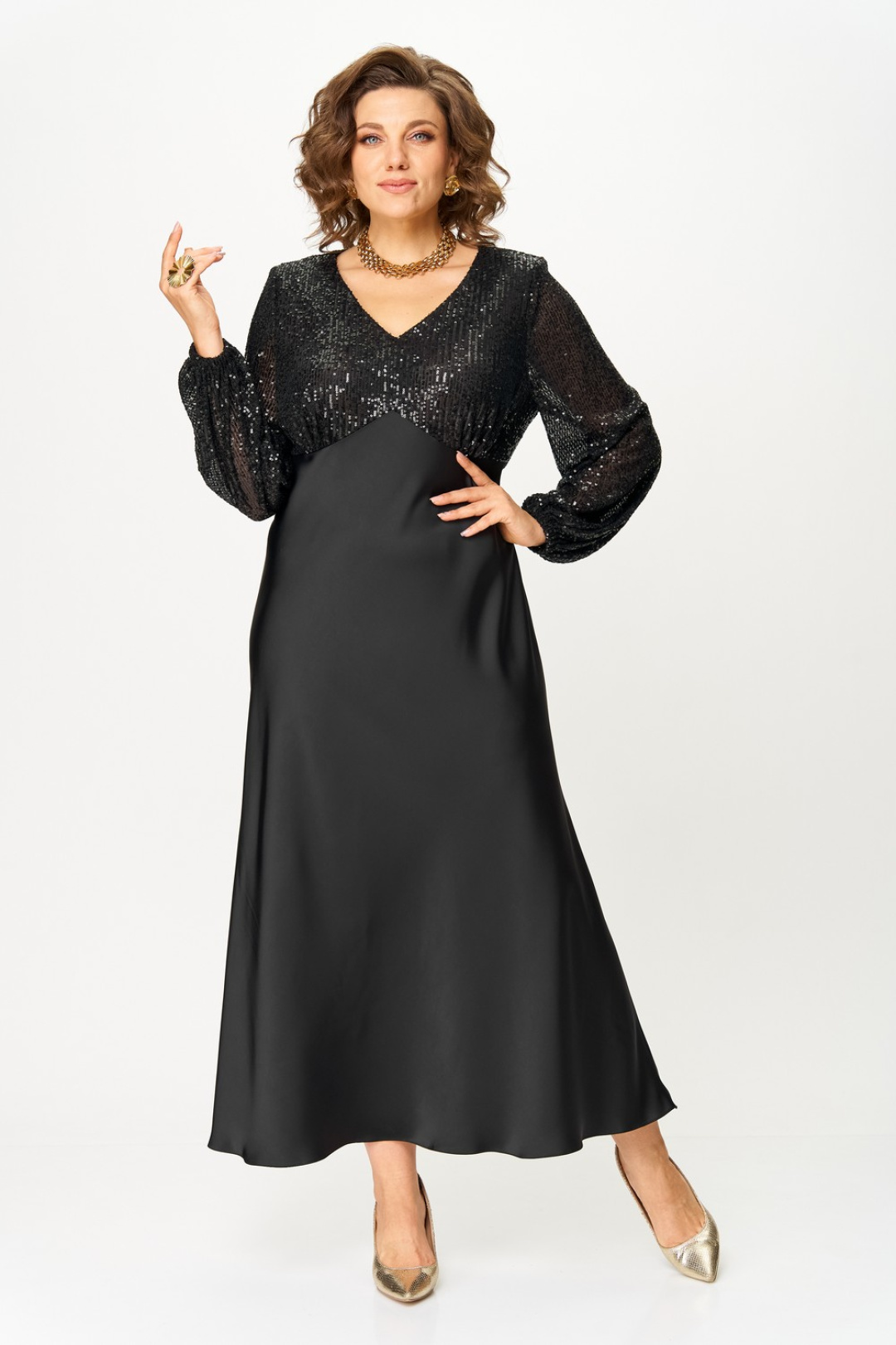 Платье Светлана-Стиль 2146 черный - фото 4