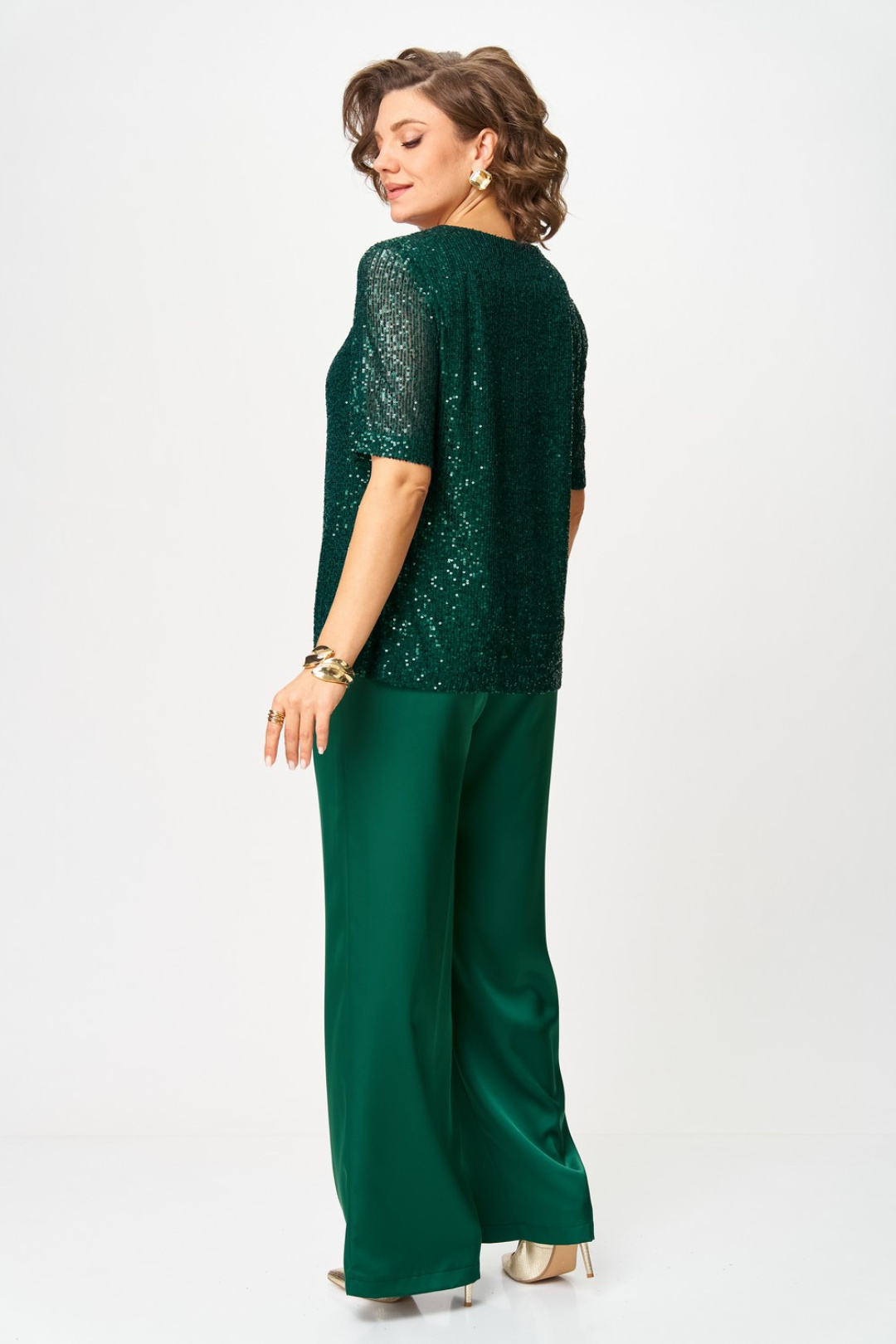 Блузка Светлана-Стиль 2163 изумруд - фото 2