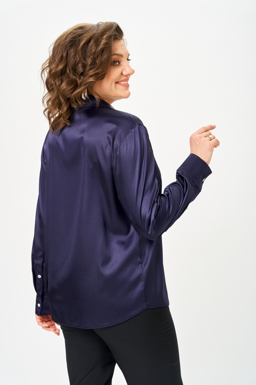 Блузка Светлана-Стиль 2168 черничный - фото 2