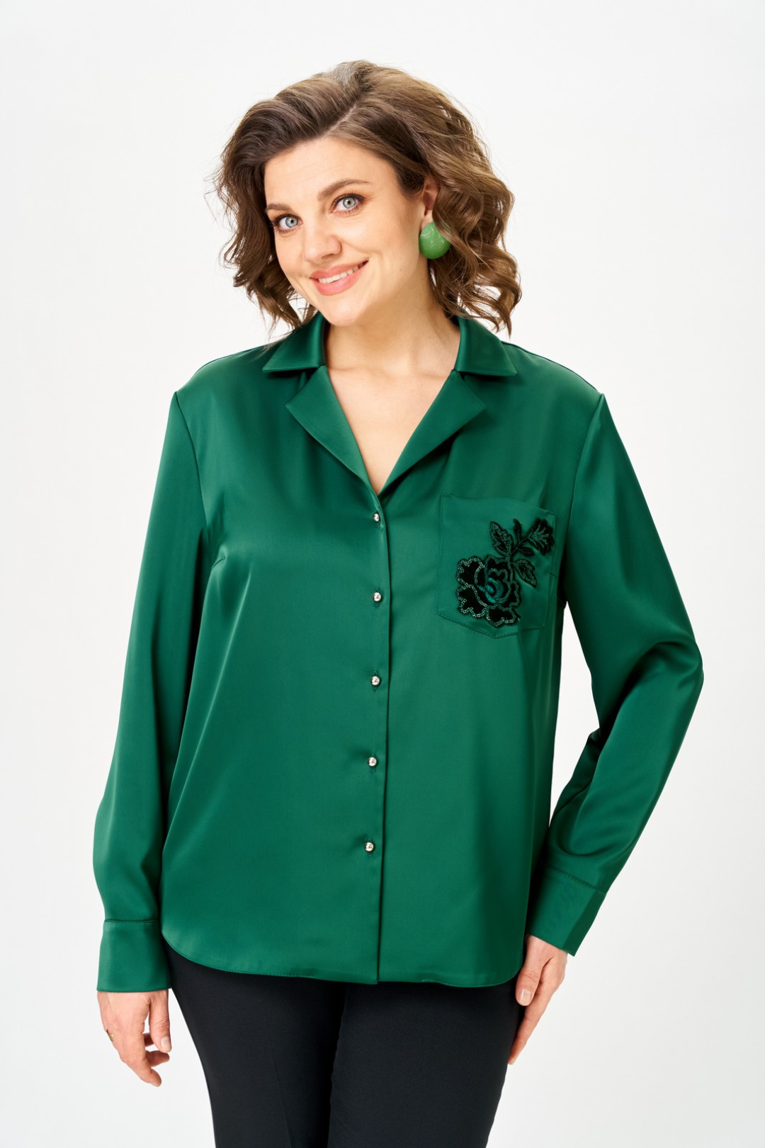 Блузка Светлана-Стиль 2168 изумруд - фото 1