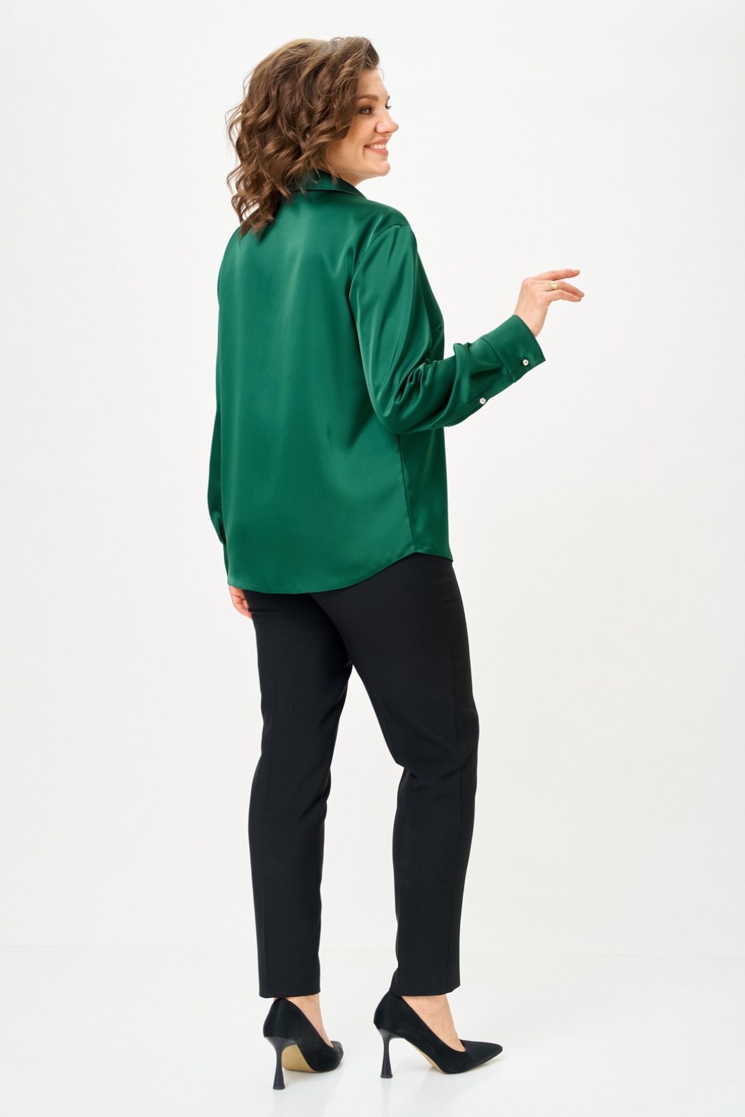 Блузка Светлана-Стиль 2168 изумруд - фото 5