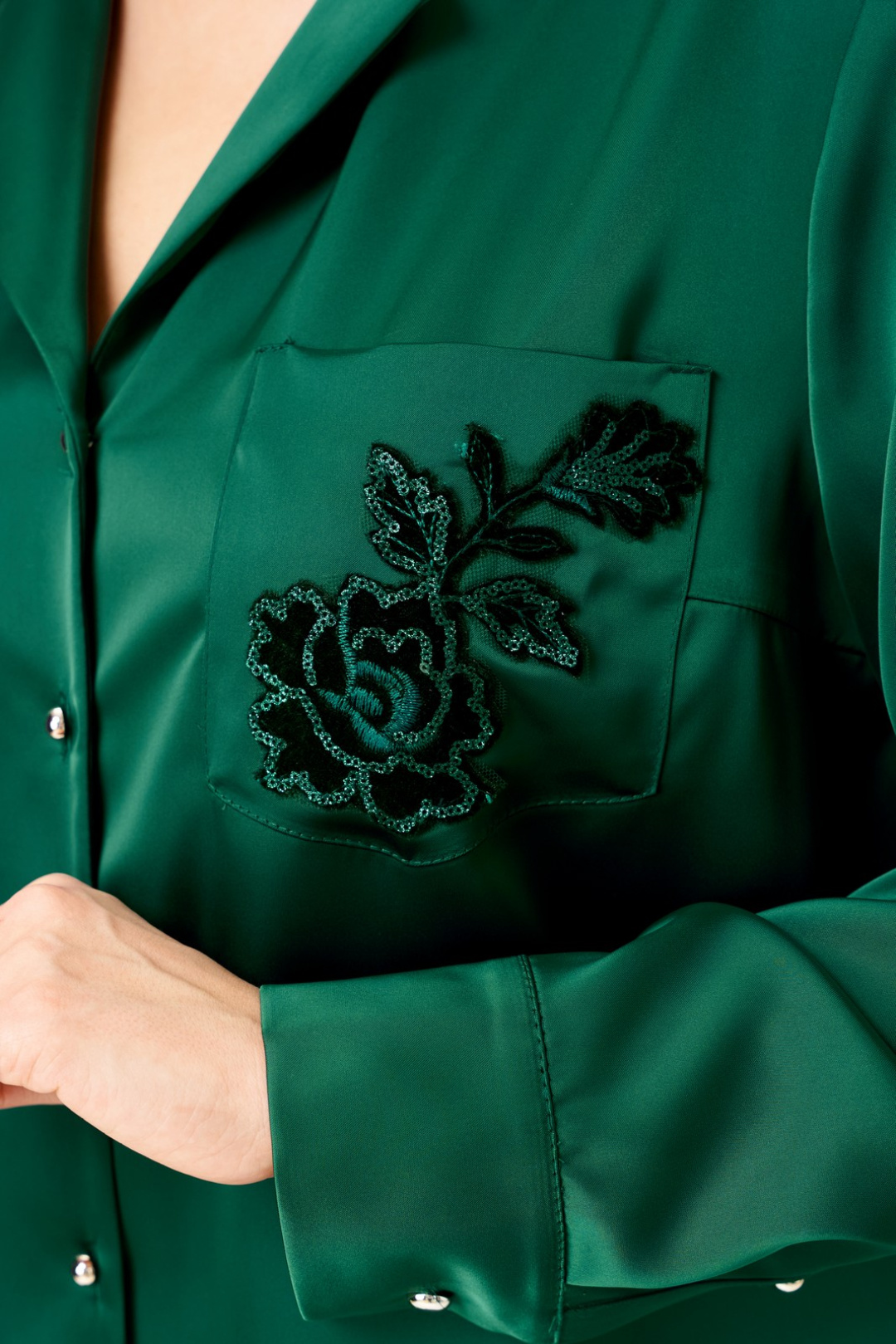 Блузка Светлана-Стиль 2168 изумруд - фото 6