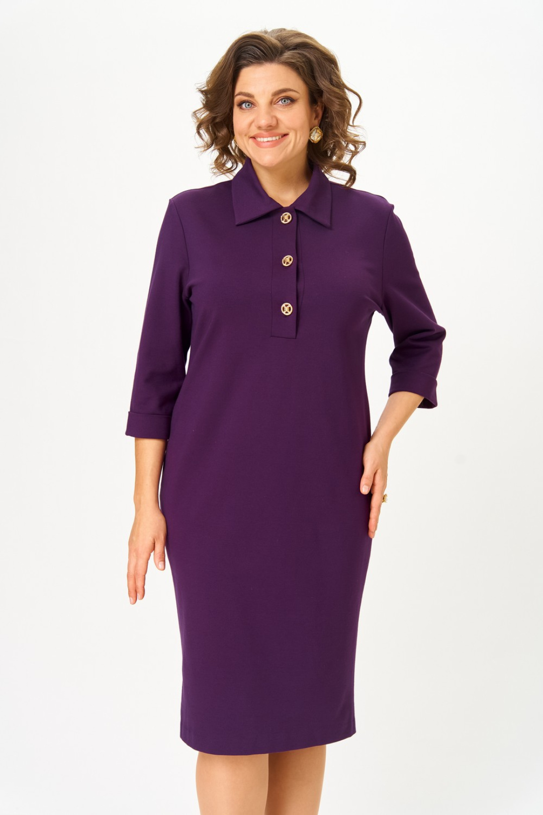 Платье Светлана-Стиль 2307 фиолетовый - фото 3