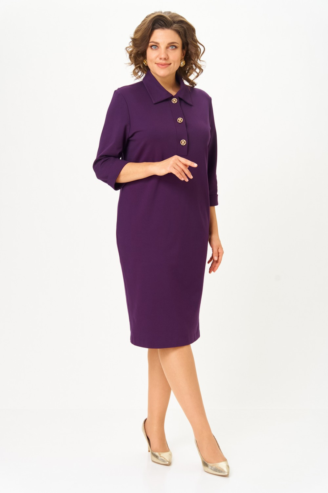 Платье Светлана-Стиль 2307 фиолетовый - фото 4