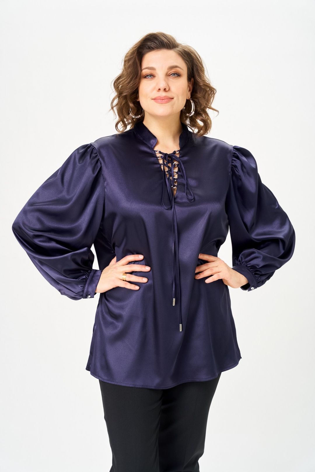 Блузка Светлана-Стиль 2310 черничный - фото 1