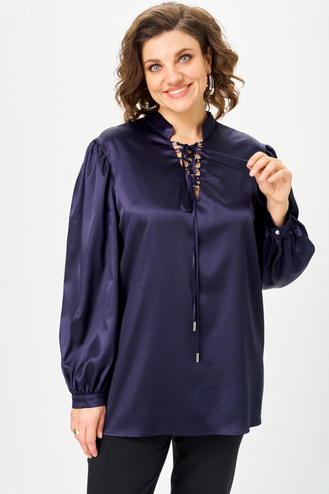Блузка Светлана-Стиль 2310 черничный - фото 4
