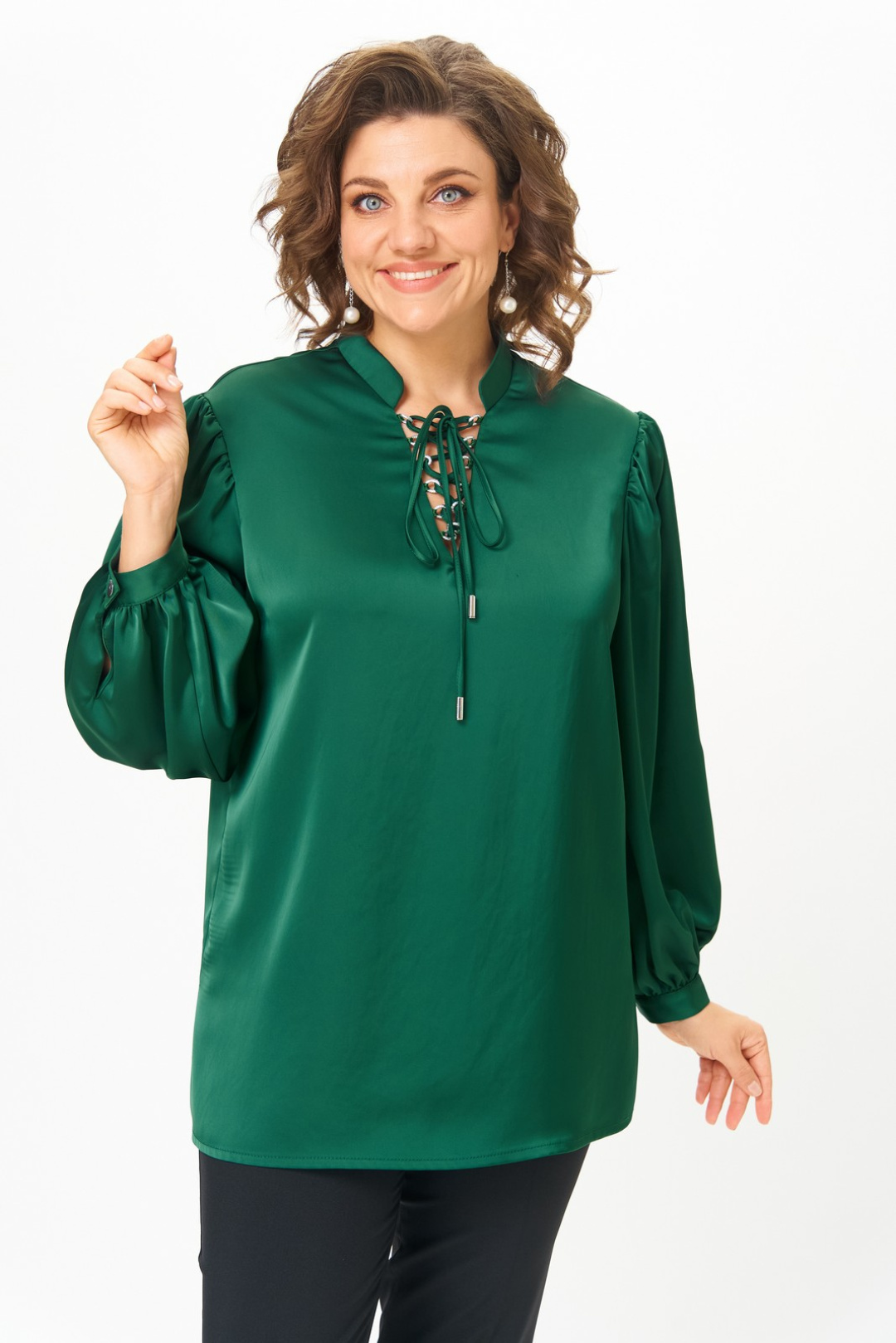 Блузка Светлана-Стиль 2310 изумруд - фото 2