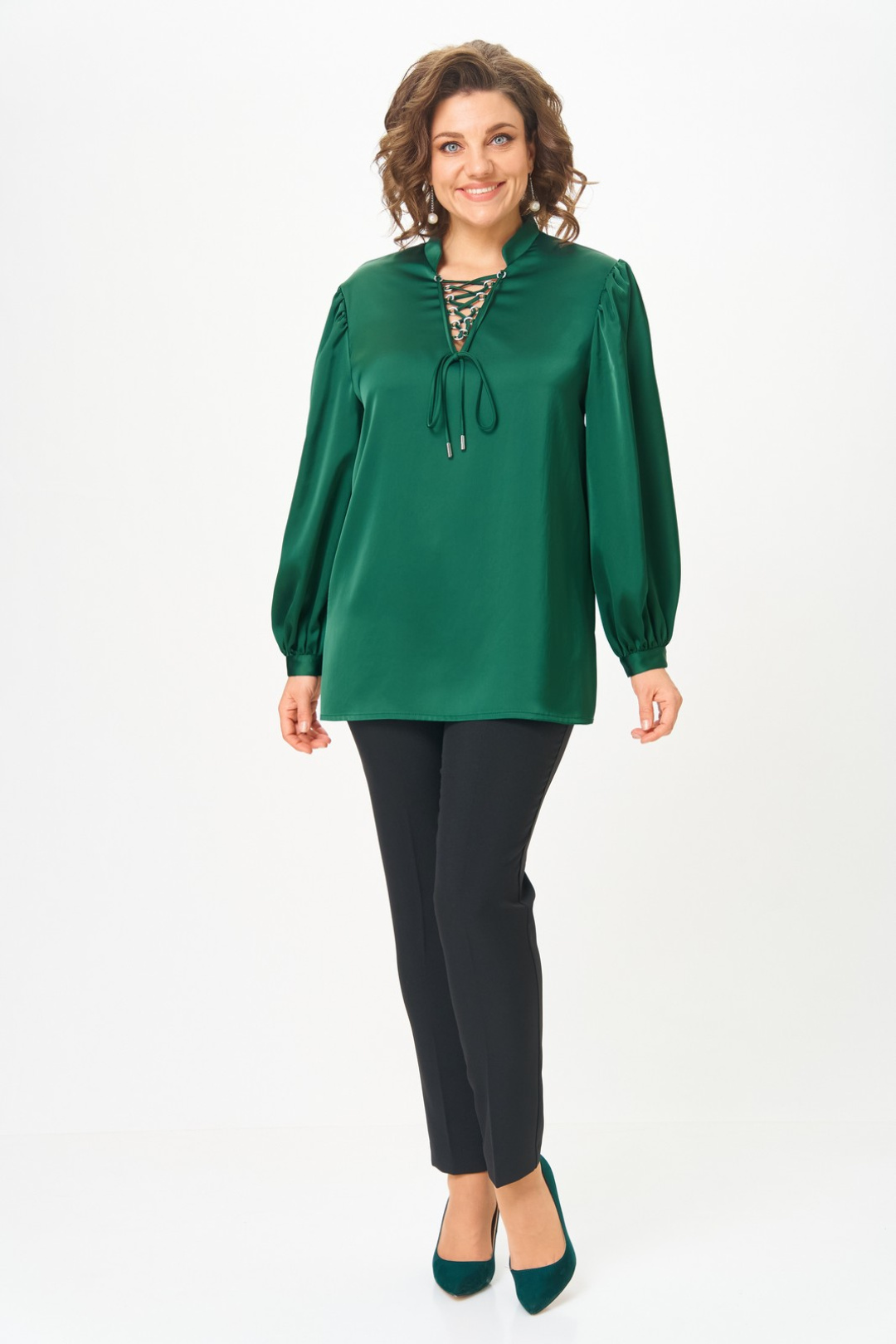 Блузка Светлана-Стиль 2310 изумруд - фото 6
