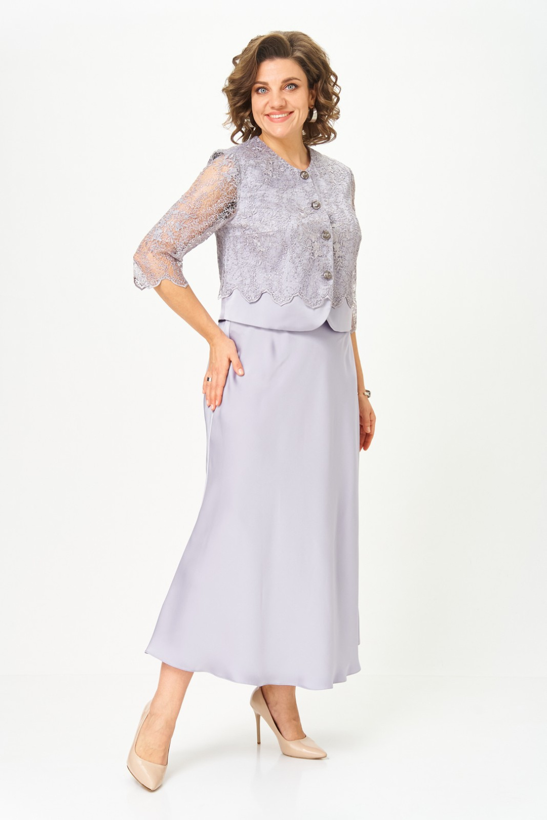 Костюм Светлана-Стиль 2316 серебро - фото 1