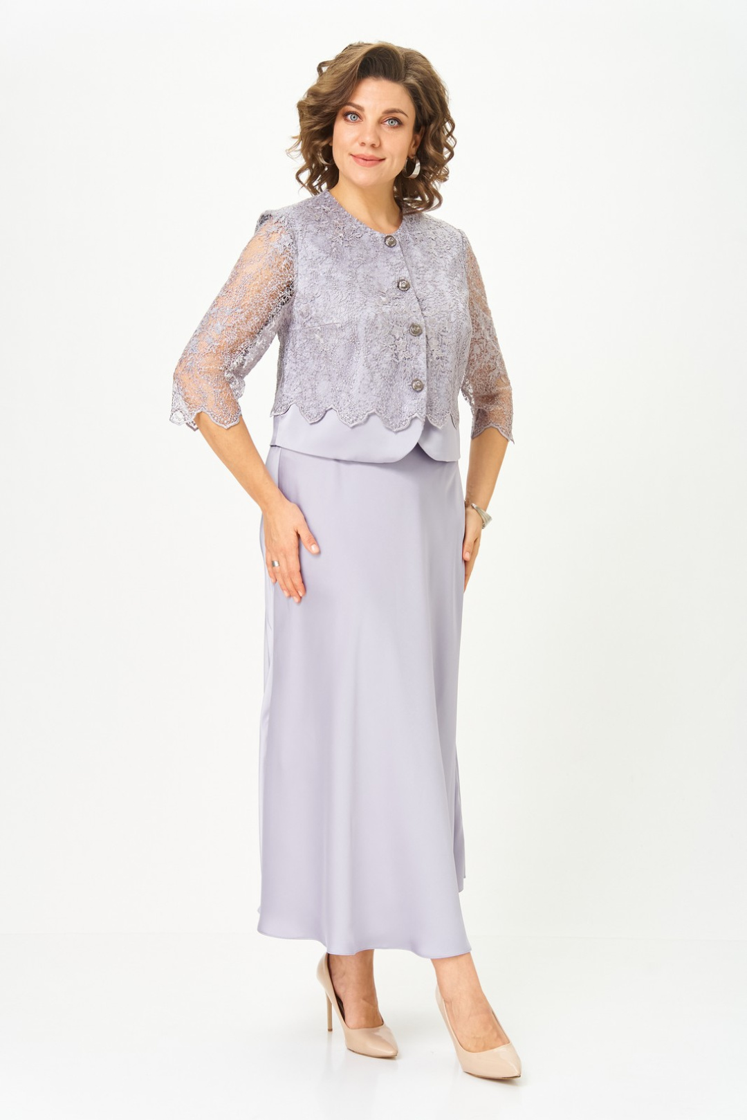 Костюм Светлана-Стиль 2316 серебро - фото 3