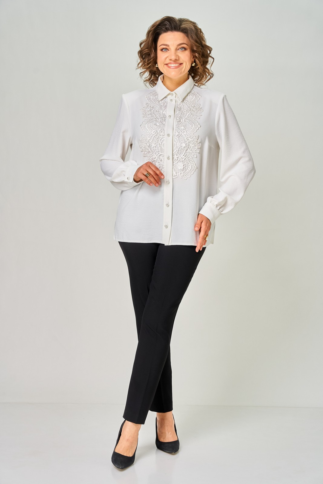 Блузка Светлана-Стиль 2349 молочный - фото 5