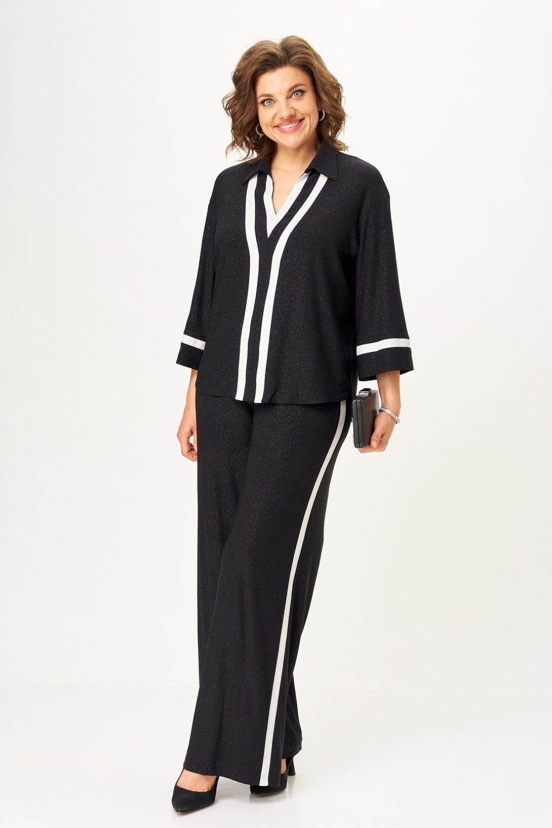 Костюм Светлана-Стиль 2365 черный блеск