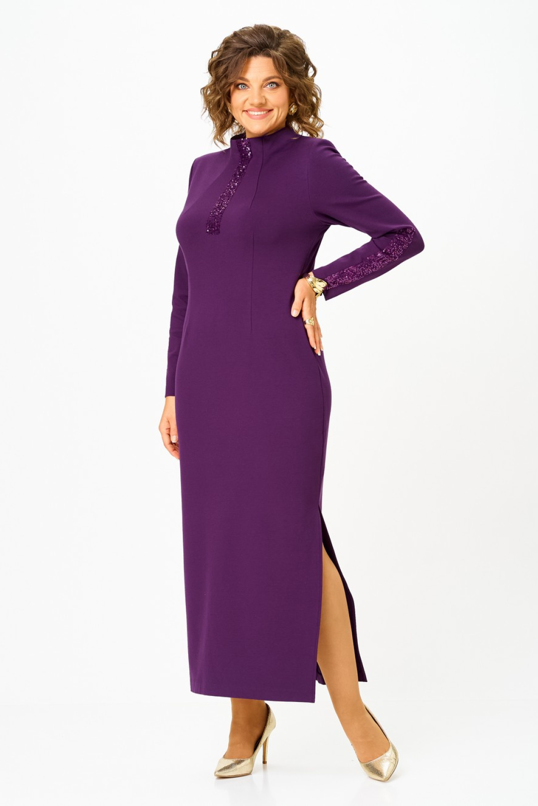 Платье Светлана-Стиль 3014 фиолетовый - фото 1