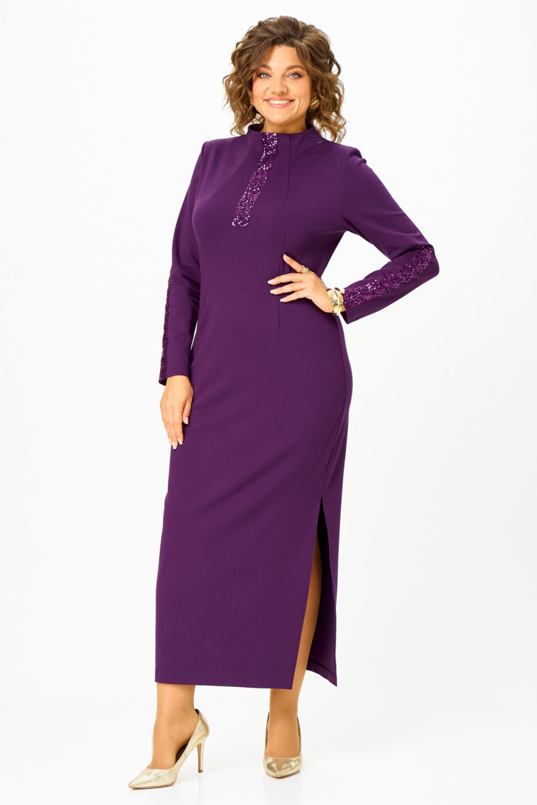 Платье Светлана-Стиль 3014 фиолетовый - фото 3