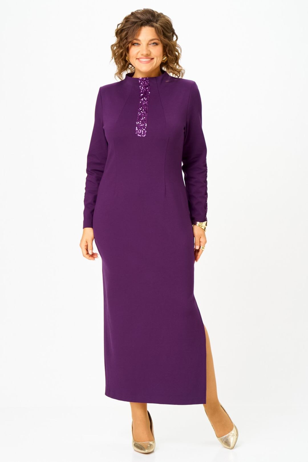 Платье Светлана-Стиль 3014 фиолетовый - фото 4