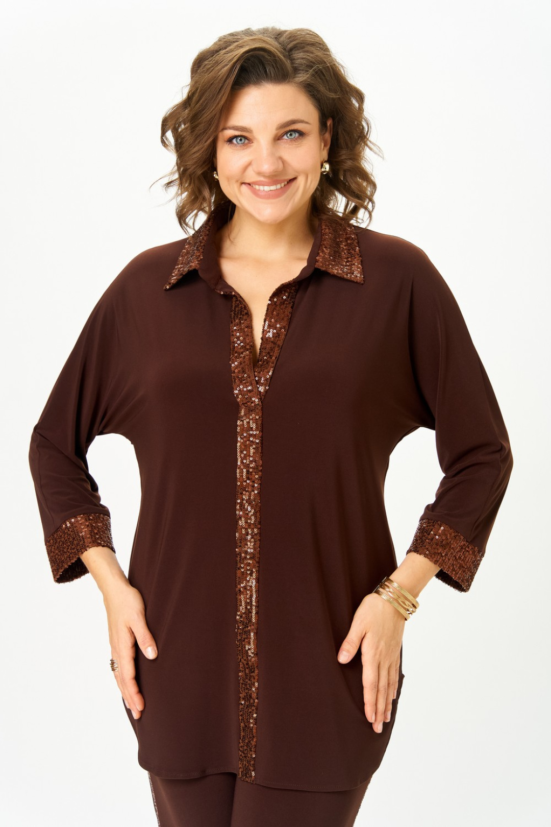 Костюм Светлана-Стиль 3017 темный шоколад - фото 6