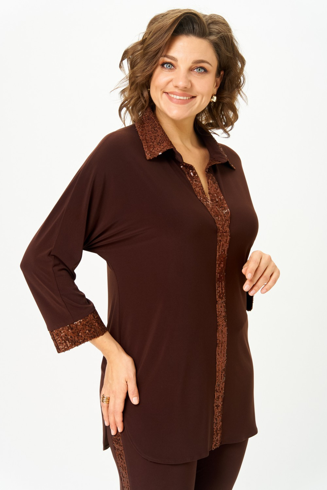 Костюм Светлана-Стиль 3017 темный шоколад