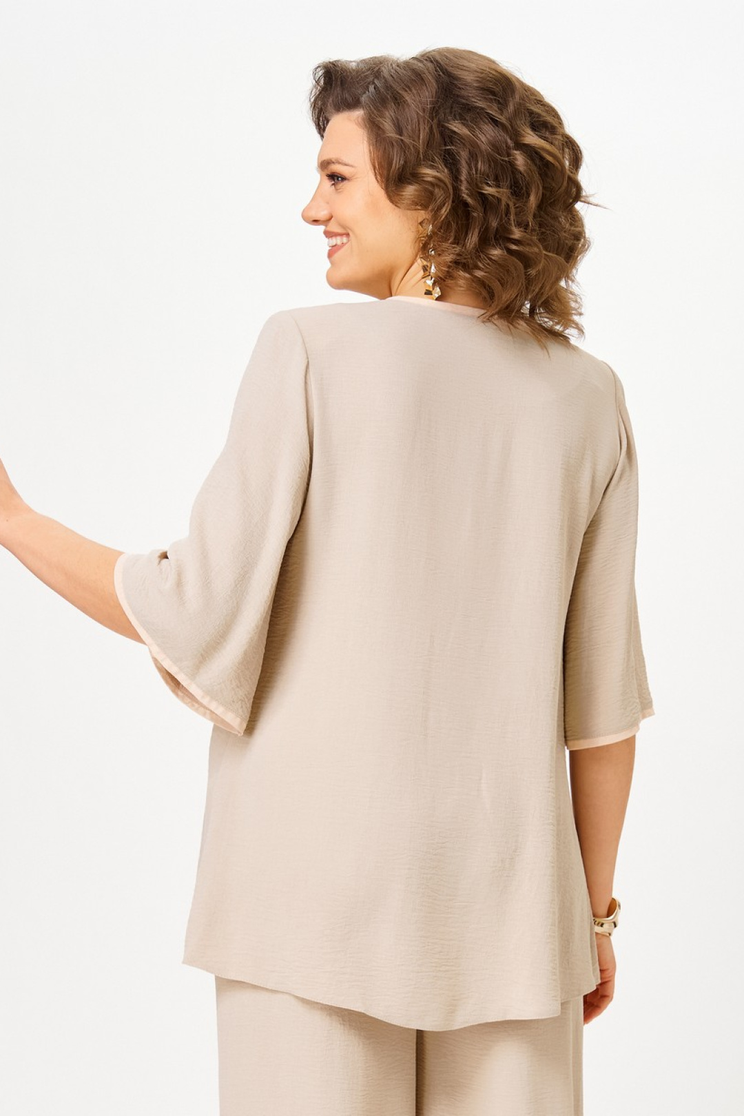 Блузка Светлана-Стиль 3025 бежевый - фото 3