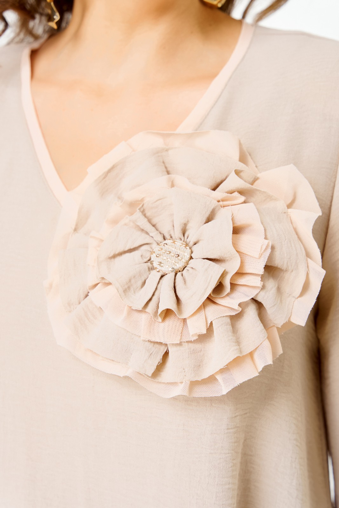 Блузка Светлана-Стиль 3025 бежевый - фото 5