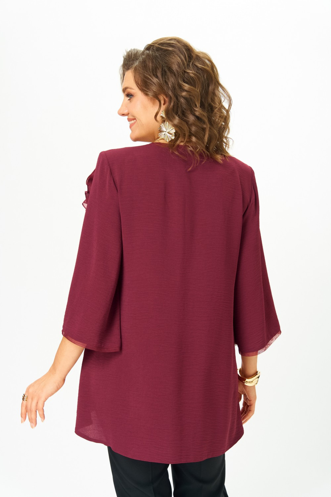 Блузка Светлана-Стиль 3025 бордовый - фото 2