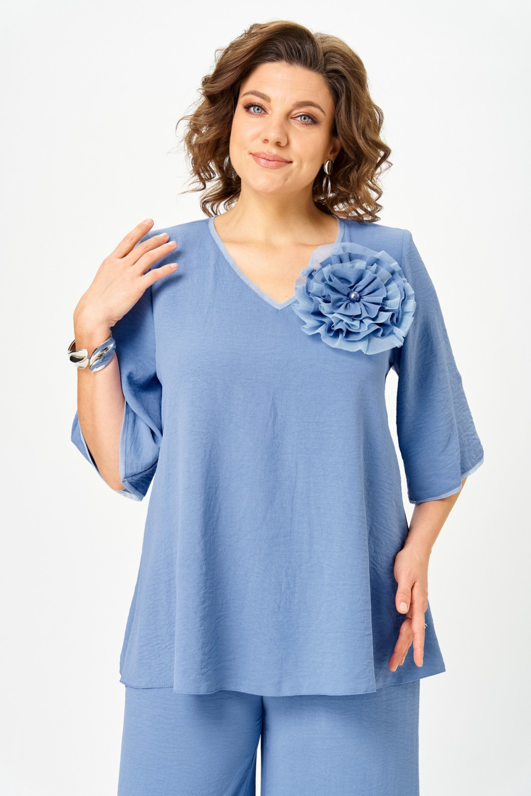 Блузка Светлана-Стиль 3025 индиго - фото 1