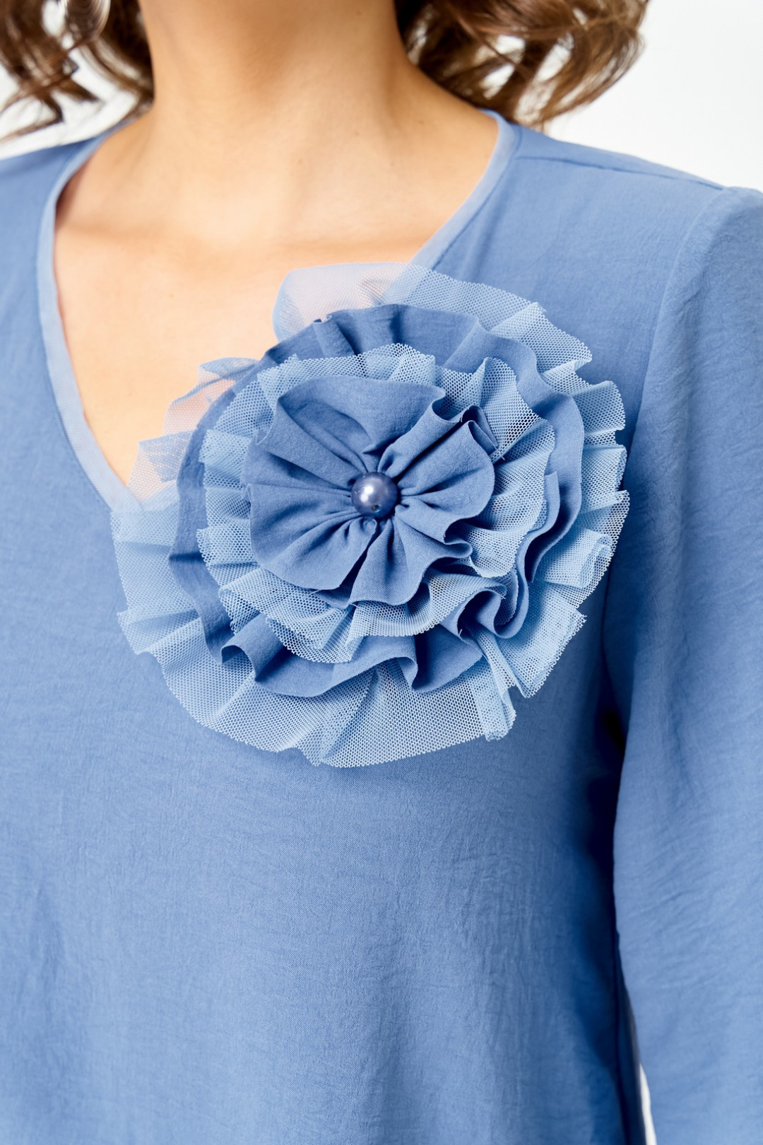 Блузка Светлана-Стиль 3025 индиго - фото 6