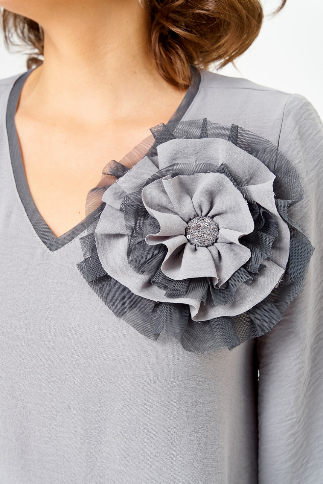 Блузка Светлана-Стиль 3025 серый - фото 5