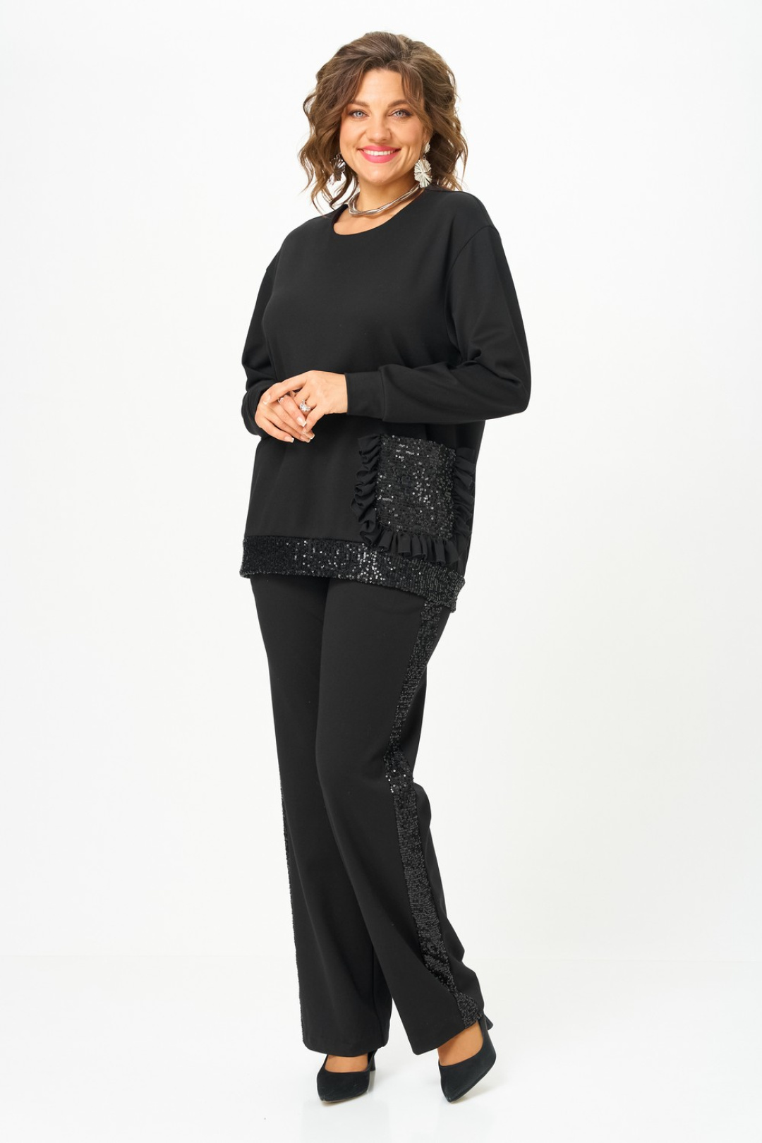 Костюм Светлана-Стиль 5029 черный - фото 3