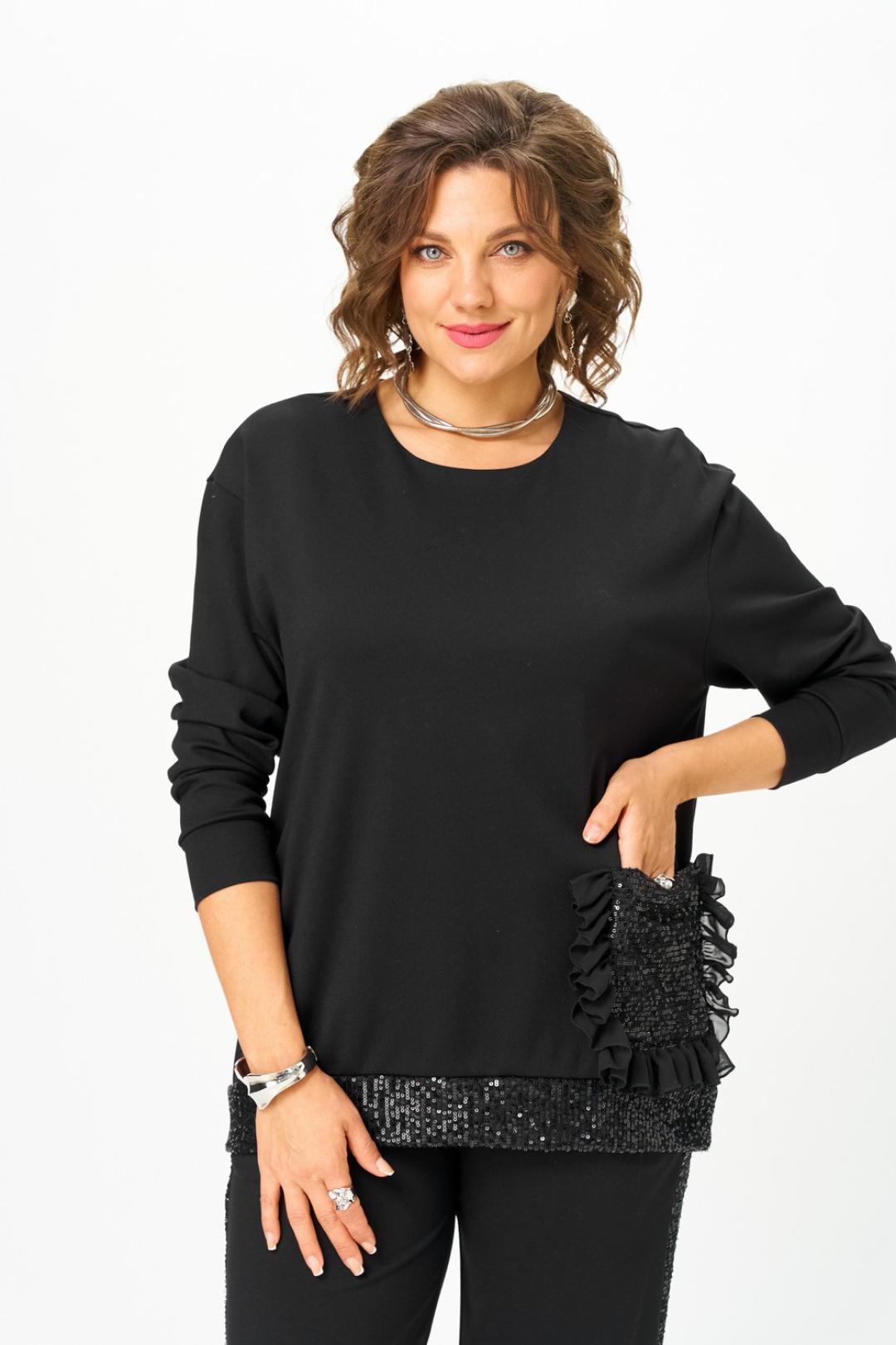 Костюм Светлана-Стиль 5029 черный - фото 4