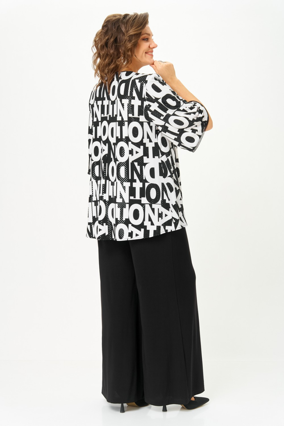 Костюм Светлана-Стиль 5035 черный+буквы - фото 2