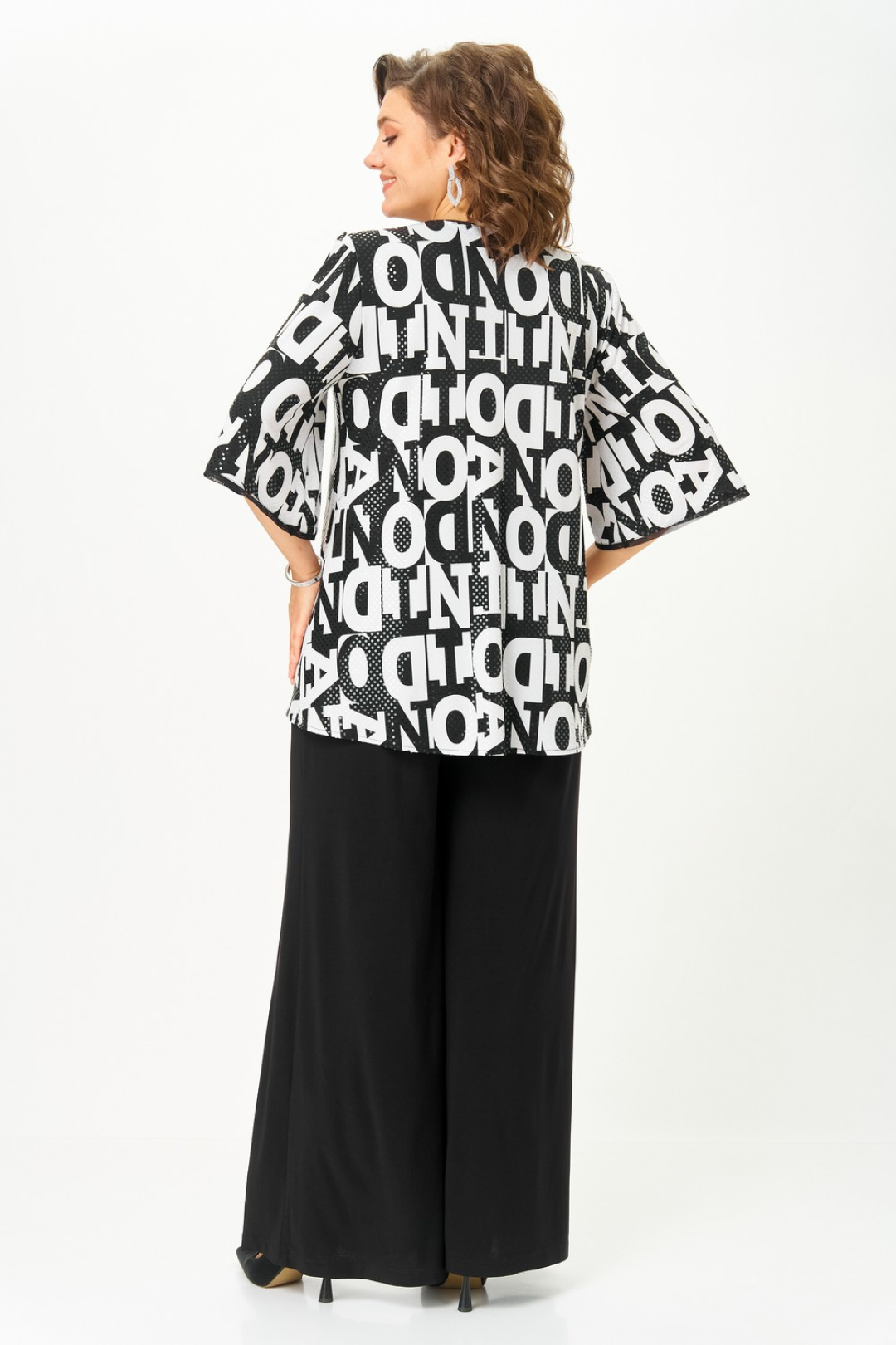 Костюм Светлана-Стиль 5035 черный+буквы - фото 3