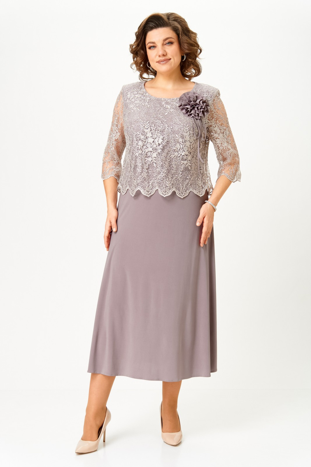 Платье Светлана-Стиль 5037 какао - фото 1