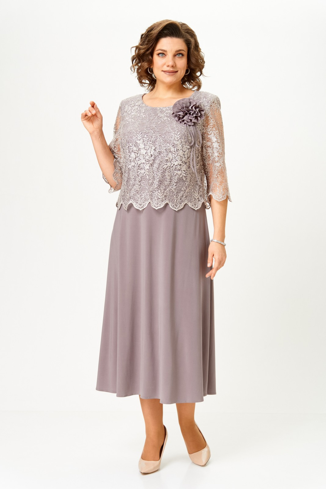 Платье Светлана-Стиль 5037 какао - фото 4